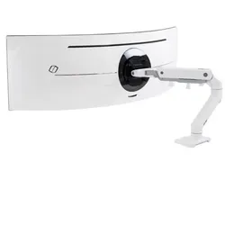 Ergotron HX Monitor Tischhalterung mit HD Gelenk bis 49 Zoll, weiß (45-647-216)