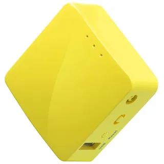 Gl.iNet GL-MT300N-V2 (Mango) Tragbarer Mini-Reise-Wireless-Pocket-VPN-WLAN-Router – Access Point/Extender/WDS | OpenWrt | 2 x Ethernet-Ports | OpenVPN/Wireguard VPN | USB 2.0 | 128 MB RAM