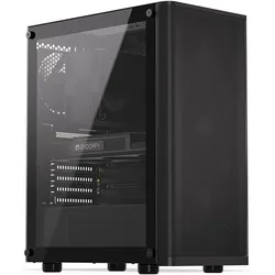 ENDORFY Ventum 200 Air, ATX PC-Gehäuse, inkl. 4x 120mm PWM-Lüfter, Frontblende aus Mesh, Seitenteil aus gehärtetem Glas | EY2A002