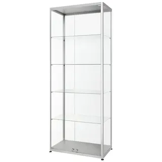 Showdown Displays Vitrine 80 x 200 x 40 cm Silber