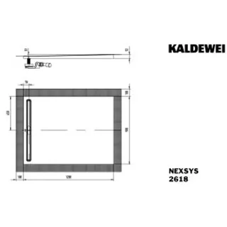 Kaldewei NEXSYS Rechteck-Duschwanne, 411846300667, 2618