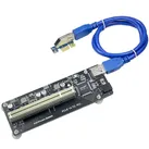 PCIe-zu-PCI-Adapter | Einzel-/Doppelsteckplatz-Konverter mit USB-3.0-Kabel | Erweiterung für ältere Audio-Interfaces und Capture-Karten