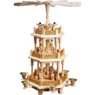 Erzgebirgische Volkskunst Richard Glässer GmbH Richard Glässer Erzgebirge Pyramide Christi Geburt Natur, 16721
