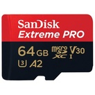 SanDisk Extreme Pro micro SDXC UHS-I, U3, V30, A2, C10+ SD Adapter 64 GB 200 MB/s