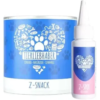 TIERLIEBHABER Sparpaket - Zeckenschutz Spot On & Z-Snack für Hunde | Z-Bundle enthält Zeckenmittel Z-Spot mit Kokosöl und Schwarzkümmelöl | 100% Pflanzlich