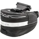 M-Wave Tilburg L Fahrradtasche Fahrrad Satteltasche E-Bike mit Reflexstreifen Fahrrad Gepäcktaschen, Farbe:schwarz/weiß - Weiß
