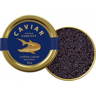 Exquisit OSIETRA CAVIAR Premium Linie Malossol, 50g