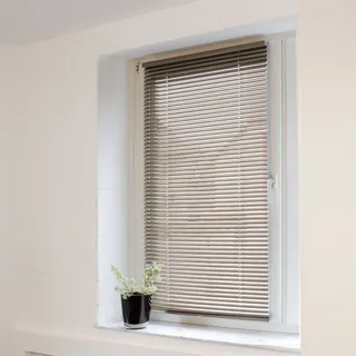 Klemmfix Aluminium-Jalousie mit Klemmträger, bronze