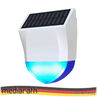 Neo NAS-AB06B ZigBee 3.0 Outdoor Solar Smart Alarm Sirene IPX5 95dB, Z2MQTT, ZHA