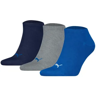 Puma Sneakersocken 3 Paar Blau/Grau 43-46
