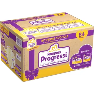 Pampers Progressi Primi Giorni Windeln, zwei Packungen Größe 1 (2-5 kg) und eine Packung Größe 2 (3-6 kg)