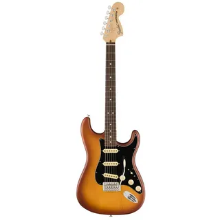 Fender E-Gitarre, E-Gitarren, ST-Modelle, American Performer Timber Stratocaster RW Honey Burst - E-Gitarre