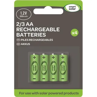 Smart Solar 2/3 AA-Akku NiMh 200 mAh 4er Set