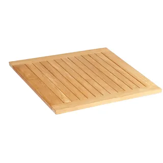 SonnenPartner Pure Tischplatte 90x90 Teak Natur