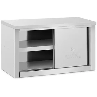 Royal Catering Edelstahl Hängeschrank - 900 x 400 x 500 mm - 70 kg Tragkraft pro Fach -