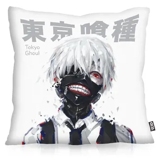 VOID Ghoul Kaneki Kissenbezug Kissenhülle Outdoor Indoor Tokyo Anime Manga, Kissen Größe:50 x 50 cm