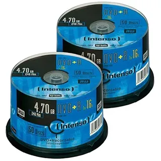 Intenso DVD+R 4.7GB 16x, 100er-Spindel