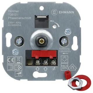 EHMANN 3900x0100 Unterputz Dimmer Geeignet für Leuchtmittel: Glühlampe, Halogenlampe