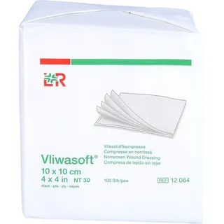 B2B Medical GmbH VLIWASOFT Vlieskompressen 10x10 cm unsteril 4l.