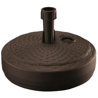 Protanic Sonnenschirmständer Schirmständer Polyrattan Optik - Ø ca. 39 cm, Dunkelbraun