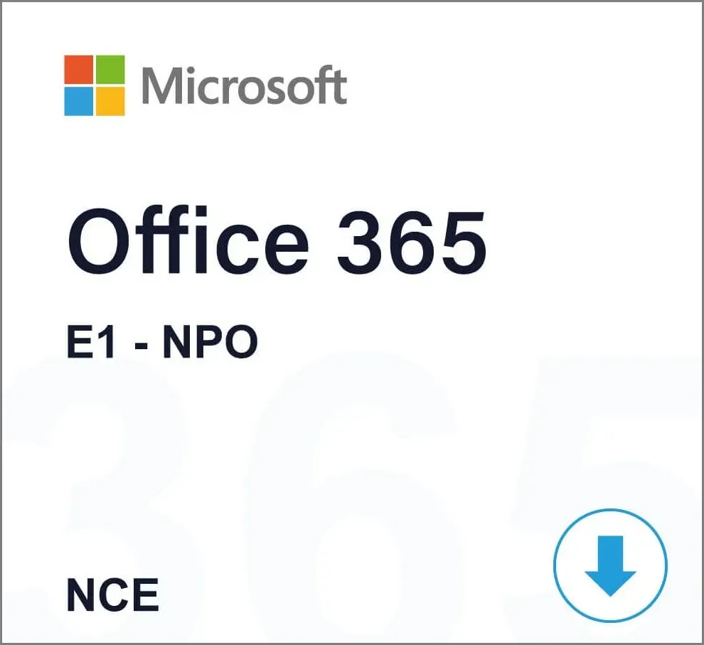 Microsoft Office 365 E1 - NPO (NCE)