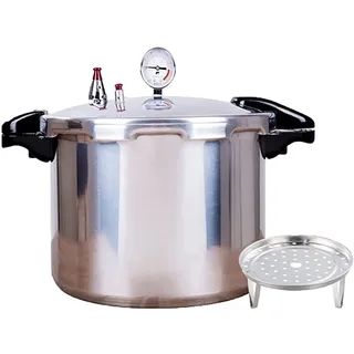 22 Quart Schnellkochtopf & Induktionskompatibel gebaut druckkochtopf - in Luxus-Digitalmanometer pressure cooker Mit 1 Dampfgareinsatz & | Lieferung aus DE