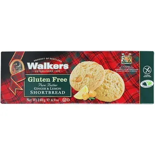 Walkers Shortbread Ingwer & Zitrone - Glutenfrei 140g