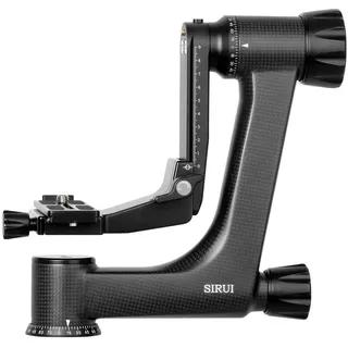 SIRU PH-30 Gimbal Head Stativkopf Kohlefaser, Gimbal Stativkopf Professional Heavy Duty 360°Panorama mit 25kg Tragkraft, mit 1/4 Zoll Arca-Swiss Schnellwechselplatte für Kameras