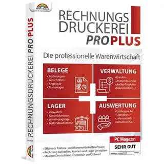 Markt + Technik Markt & Technik Rechnungsdruckerei Pro PLUS Vollversion, 1 Lizenz Windows Finanz-Software