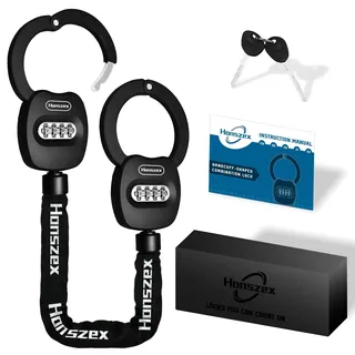 Honszex E Scooter Schloss, Handschellenschloss E Scooter Zahlenschloss, 31.8inch Schloss für E Scooter, Fahrradschloss, E Roller Schloss Mit Reset-Code-Schlüssel, Reset-Taste und Betriebsanleitung