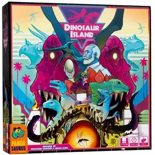 Pandasaurus Games Dinosaur Island Board Game, Strategy Game, Fun Dinosaur Themed Worker Placement Game for Adults and Kids, Ages 8+, 1-4 Players, Average Playtime 60-120 Minutes, Made