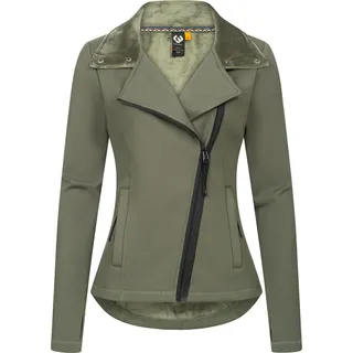 Ragwear Damen Sweatjacke Trainingsjacke innen kuschelig weich angeraut Saskie YOUMODO Dark Olive Gr. S - S