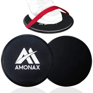 Amonax Gleitscheiben Fitness Doppelseitige Slider-Übung core fitness Scheibe Gym Gliding Discs für Bauchmuskeltraining Übungen Teppich Holzböden für Hause Training, gleitscheibe Sport slides