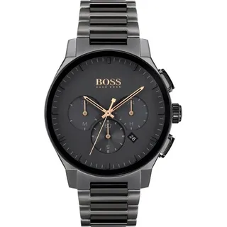 HUGO BOSS 1513814 Peak Chrono + Box Herrenuhr - Schwarz/Schwarz