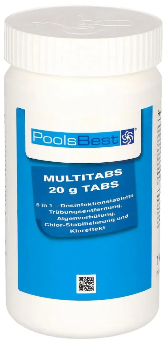 1 kg - PoolsBest® Mini - Multitabs 5 in 1, 20 g Tabletten
