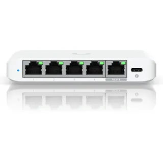 UBIQUITI networks Ubiquiti UniFi Flex Mini 2.5G - 5-Port-Managed-Switch - 2.5G Ethernet (100/1000/2500), POE