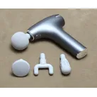 Flow NANO grau Massagepistole mit Wärmefunktion 4 Aufsätze 3 Stufen