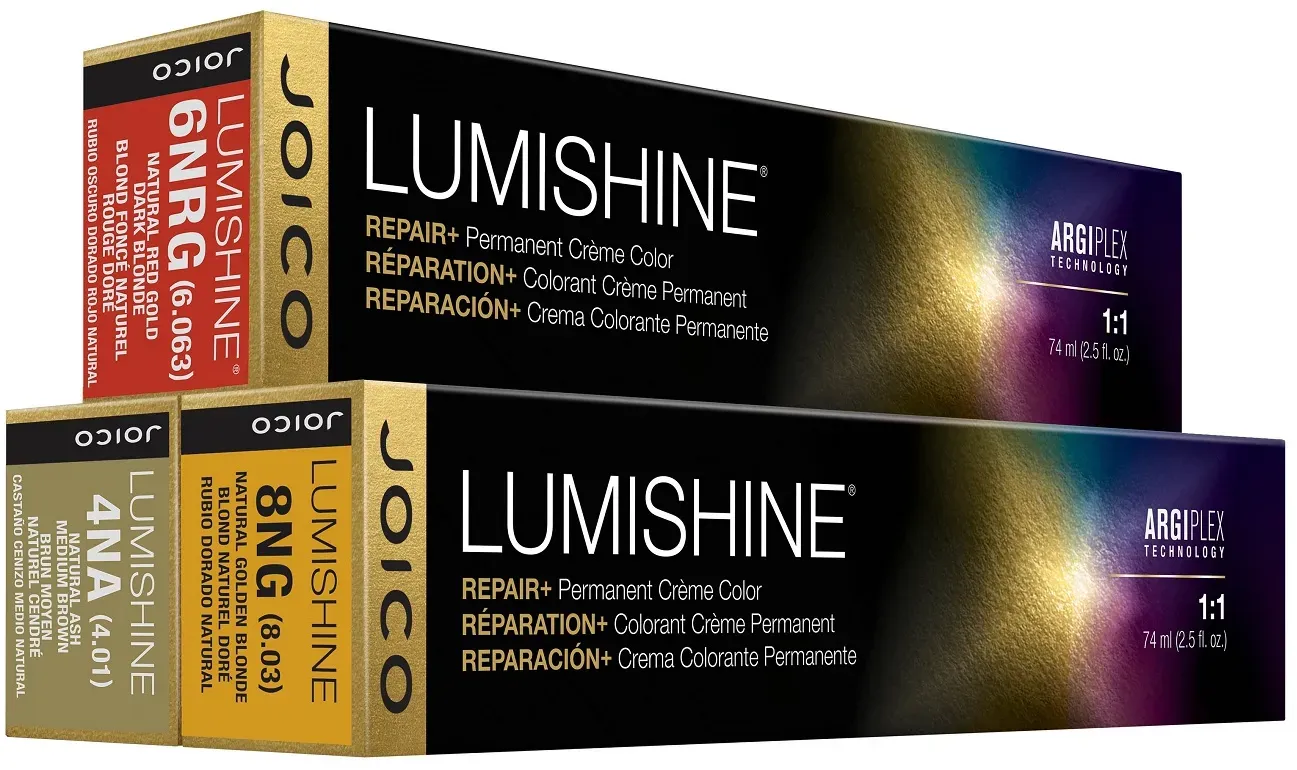 JOICO LumiShine Reprair+ Permanent Creme Color Haarfarbe 74 ml / 4VV Violet Medium Brown