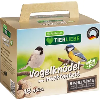 Raiffeisen Tierliebe Vogelknödel aus Insektenfett 18 Stück