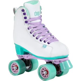 Chaya Roller Skates Melrose White für Damen in Weiß/Grün, 61mm/78A Rollen, ABEC 7 Kugellager, Art. nr.: 810668 41