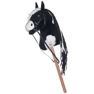 HKM Hobby Horse Spielzeugpferd Schwarz/ Weiß