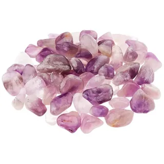 NKlaus Mineralstein 900g Amethyst Quarz Edelstein 25 - 35mm Heilsteine Kristallstruktur beige