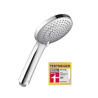 Duravit Handbrause 3jet 110 MinusFlow UV0652016010, Farbe: chrom/chrom