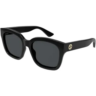 GUCCI GG1338S Sunglasses, Black-Black-Smoke, 54