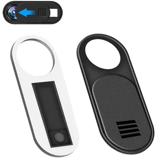 2 Stück Webcam Covers, Camera Cover Abdeckung Tesla Model 3/Y Dünne, Universell Schiebbare Camera Covers Datenschutz Zubehör for Laptop, Tablet, Mac, PC Tablet, MacBook Pro, iPad, PC (Black