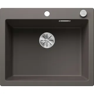 InFino Becken mittig mit Ablauffernbedienung vulkangrau (527319)