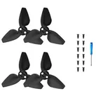 Für DJI Neo Drohne BRDRC 2 Paar Farbenfrohe Ersatz Propeller Blätter Schwarz/