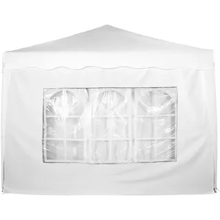 INSTENT® Basic Seitenwand/Seitenteil für Pavillon 3x3m mit Fenster oder Reißverschluss, wasserabweisend und atmungsaktiv, Farbwahl, für Festzelt, Partyzelt