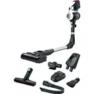 BOSCH Akku-Bodenstaubsauger "Unlimited 7 BSS715CARP, 5.0 Ah Akku, Knickrohr, Hygiene-Filter", weiß, B:25,2cm H:130,8cm T:21,6cm, Akkusauger, 10 Jahre Motorgarantie, Schnellladegerät, Made in Germany, weiß