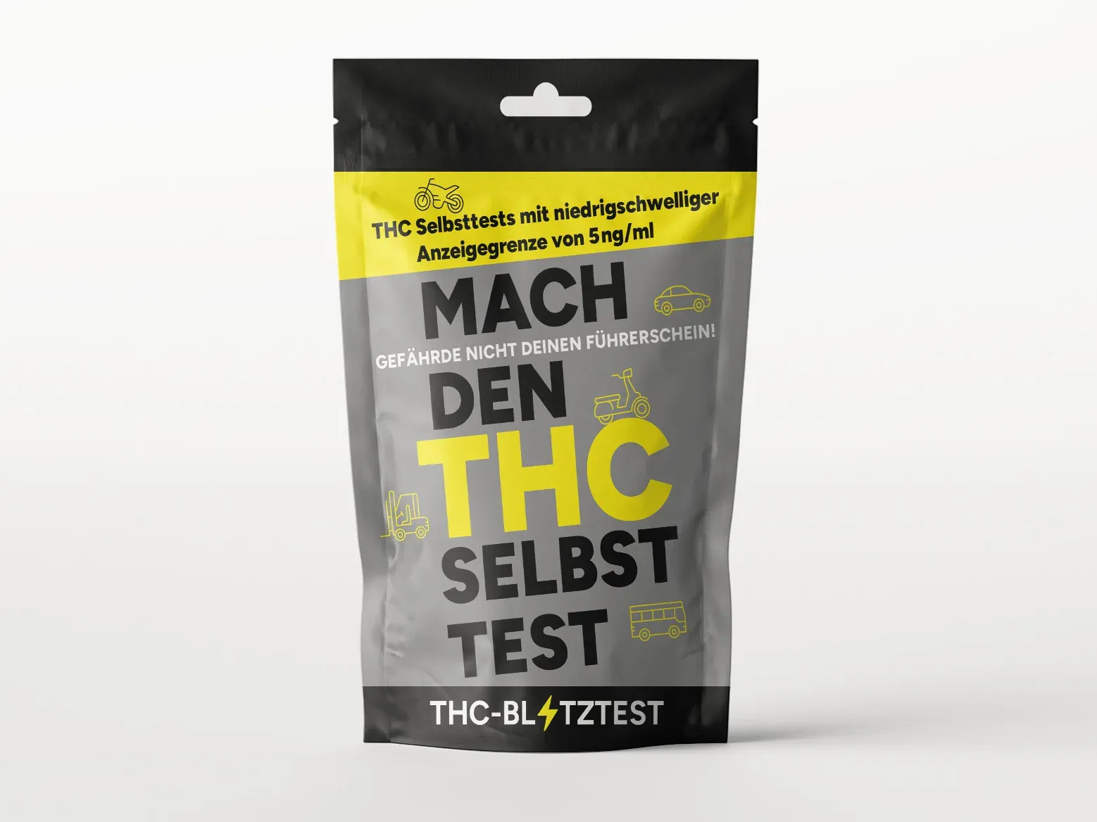 THC-Blitztest Drogenschnelltest 5ng/ml (Cannabis, Marihuana, Haschisch), Menge: 10 Stück